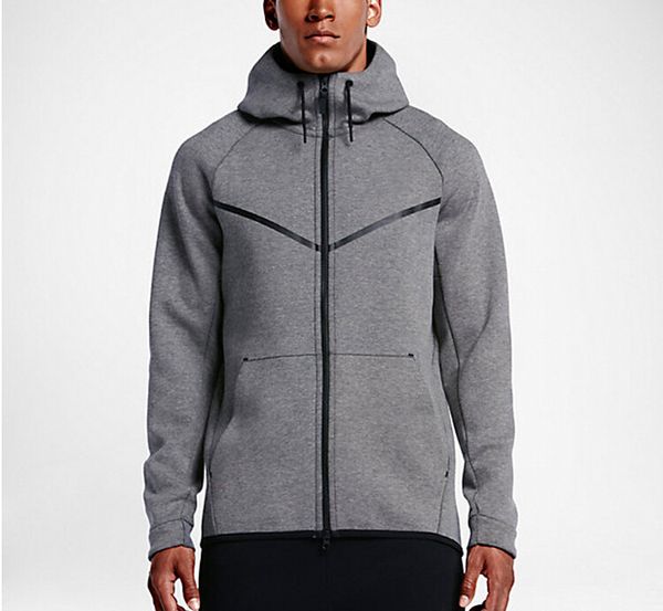 

autumn and winter tech sports hoodies leisure male hooded cotton sweater new fashion brand man's coat plus size s-5xl, Black