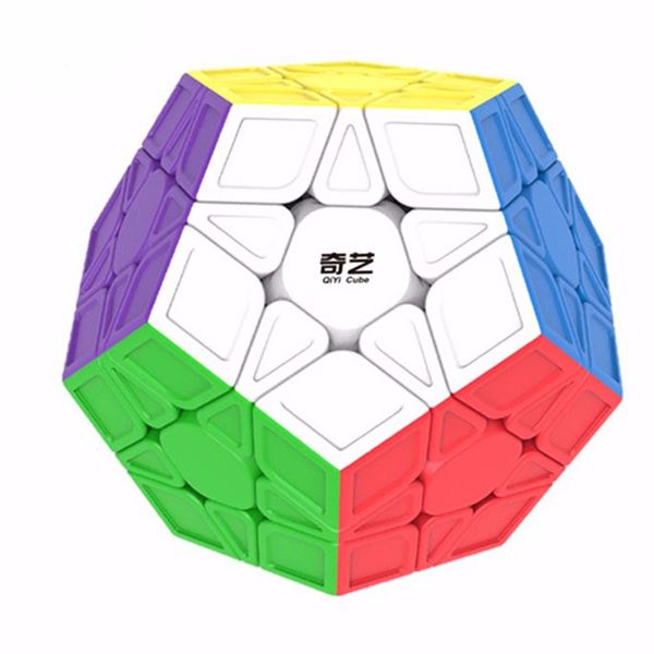 

original qiyi speed cube 12-sides stickerless /sticker professional puzzle learning education toy for children