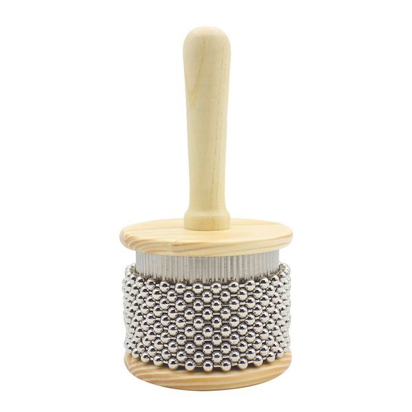 

pop wooden cabasa shaker hand percussion instrument medium size