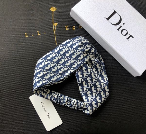 

Дизайнерские аксессуары для волос Модные ювелирные изделия Женщины Повязка на голову Эластичные D Печатные повязки на голову Темно-синяя повязка на голову для девочек Идеи подарков на день рождения