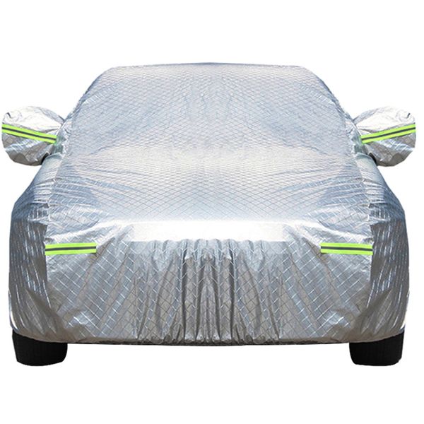 

универсальные полные автотенты водонепроницаемого снег лед пыль вс уф shade cover light silver размер s-xl авто открытого protector обложка