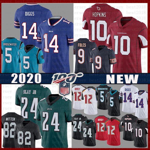 

deandre hopkins stefon diggs jason witten darius slay jr jersey teddy bridgewater nick foles buffalo bill arizona cardinal tom brady, Black;red