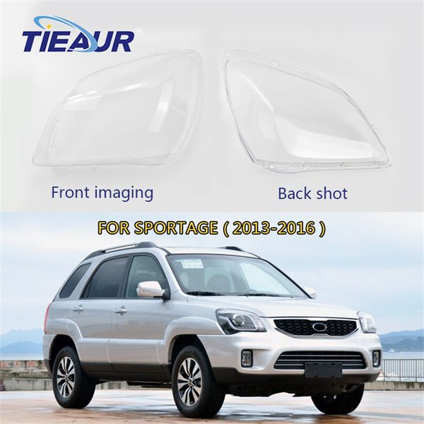 

car accessories for kia sportage 13-16 headlight lens cover headlamp clear shell transparent lens cover 4doors replacement