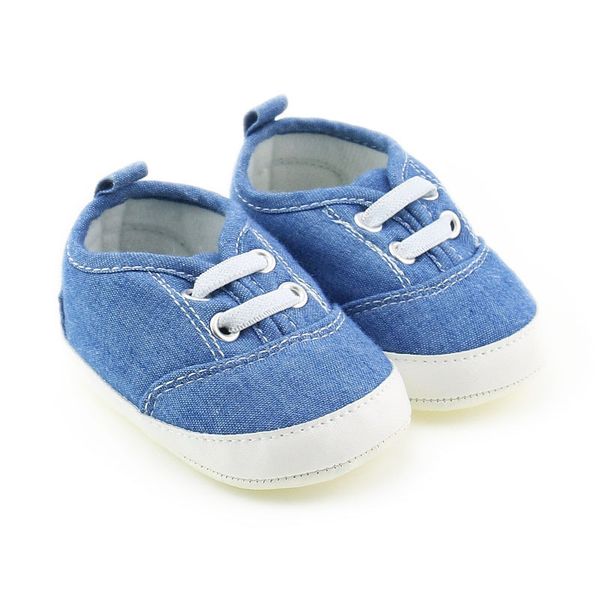 

2019 new infant boys casual shoes denim blue fashion sneakers baby first walkers toddler boys shoes 1pair