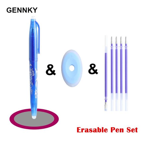 

7pcs/lot colorful erasable gel pen refill set washable handle magical gel pen school office writing supplies student stationer