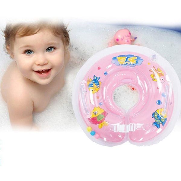 

inflatable swimming baby accessories swim neck ring baby tube ring adjustable safety infant kids neck float circle for bathing