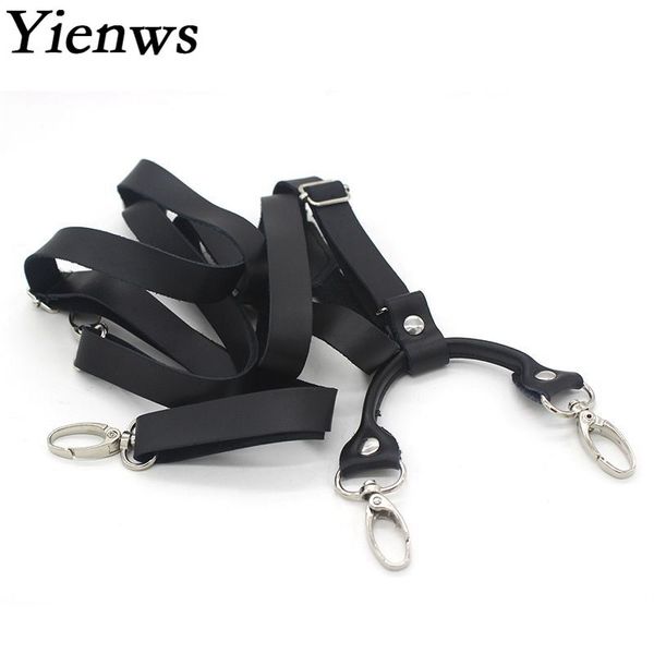 

mens braces for trousers black leather suspenders man for pants retro hook suspenders suspensorio adulto tirantes yia140, Black;white