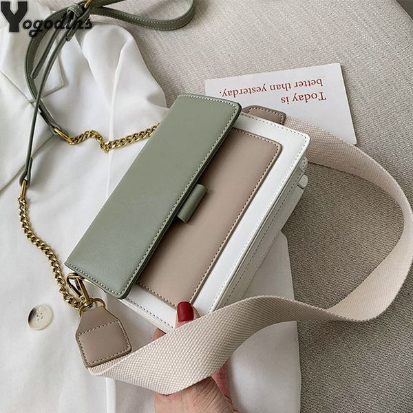 

contrast color leather crossbody bags for women 2019 travel handbag fashion simple shoulder messenger bag ladies mini flap bag