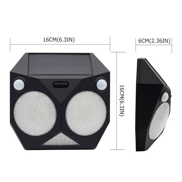 

led solar light outdoor motion sensor rgb lamp dual pir waterproof super bright security solar garden light for patio yard