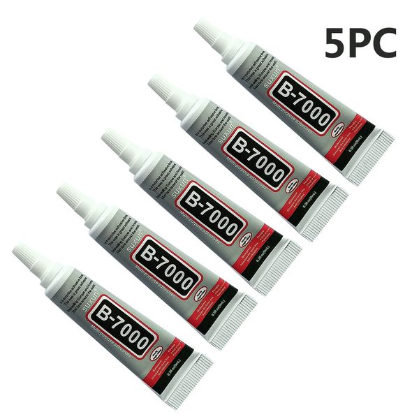 

25# 5pcs b7000 glue industrial strength super adhesive clear liquid b-7000 glue diy phone case crafts pearls jewelry rhinestone