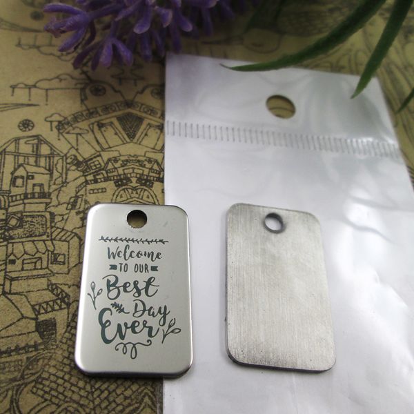 

40pcs--"welcone to our day sves"stainless steel charms more style for choosing diy charms pendants for necklace, Bronze;silver