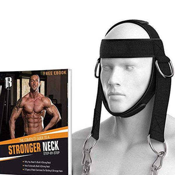 

head harness neck strength exercise belt weight lifting fitness chain strap neck weight lifting strength exercise fitness strap