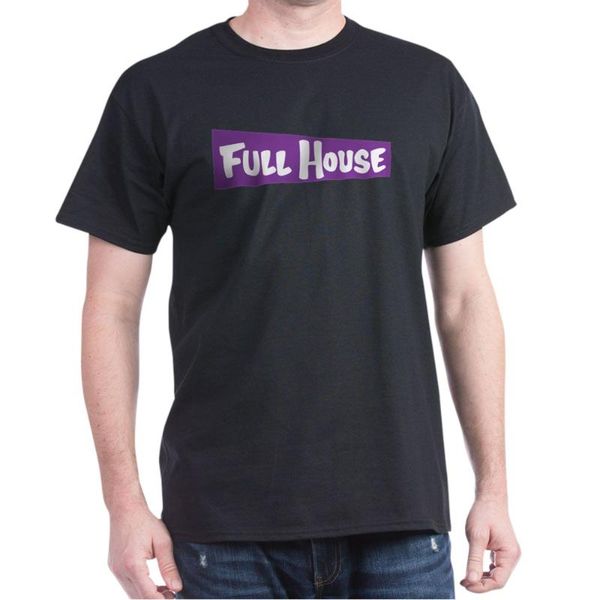 

full house t-shirt television, White;black
