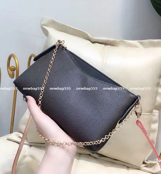 Frauen Pallas Chain Crossbody Bag Cluth Handtasche oxidiert echtes Leder -Ikon -Taschen Umhängetasche tragen Messenger -Geldbörsen alle Match