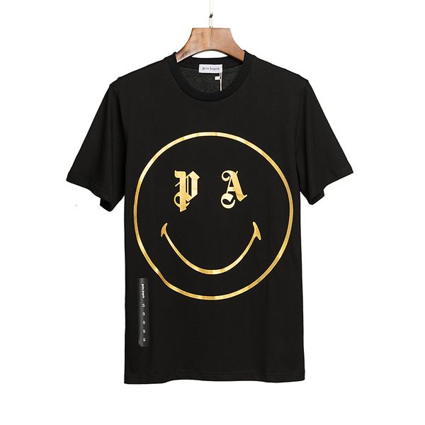 

new luxury mens designer t shirt men women hip hop short sleeves tees summer smiley print tees fashion t shirt, White;black