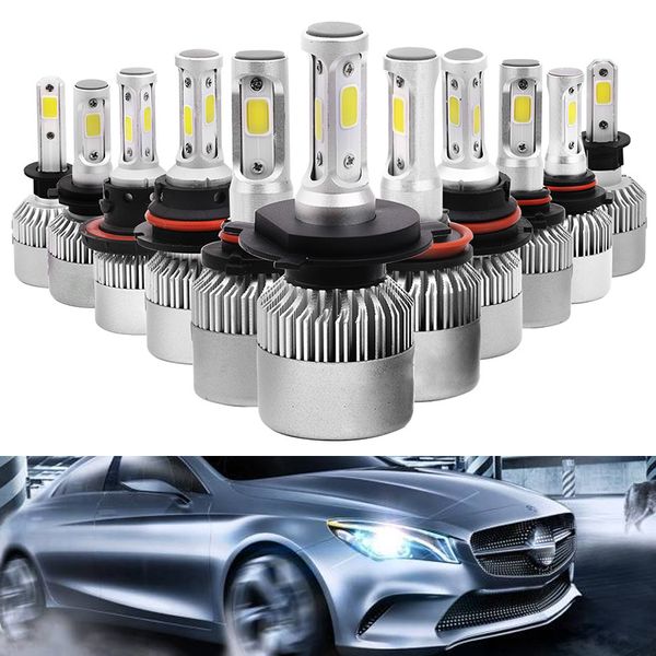 

1 pair led car headlight bulbs for h1 h3 h4 h7 h13 h11 led headlight lamp 9004 9005 9006 9007 car front fog light bulb