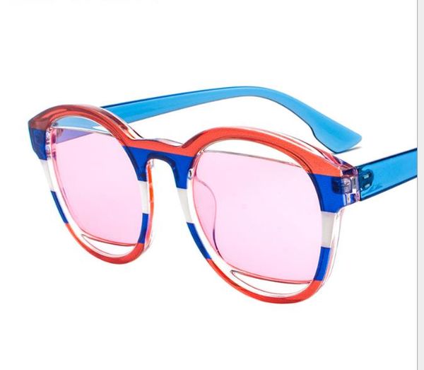 

солнцезащитные очки с круглым лицом, ретро-очки в круглой оправе, мужской и женский модный флаг, солнцезащитные очки harajuku, White;black