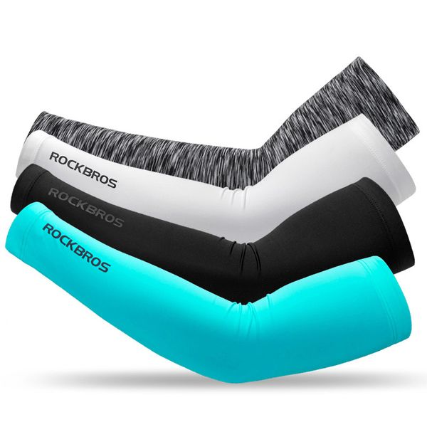 

ice fabric runnling camping arm warmers basketball sleeve running arm sleeve cycling sleeves summer sports safety gear new, Black