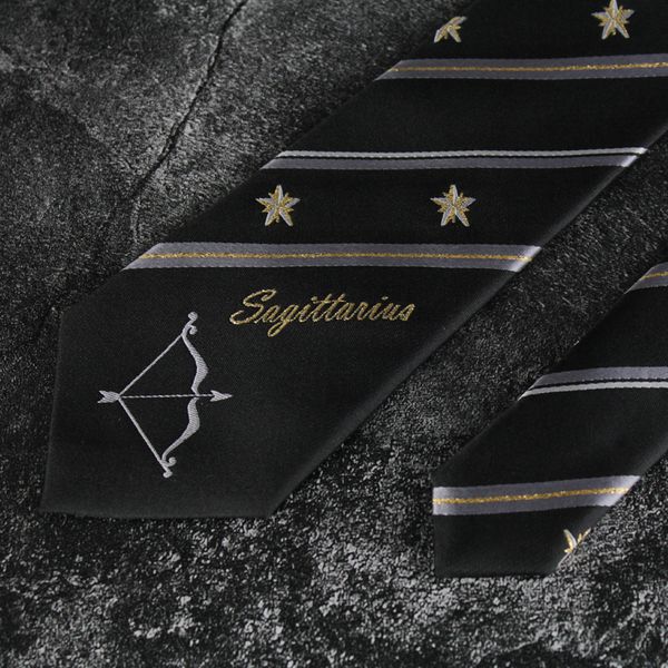 

horoscope sagittarius original design jk/dk uniforms tie bow tie hand made suit tie japanese-style accessories small things, Blue;purple