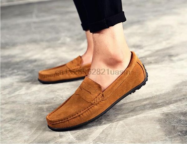 

ollymurs peas shoes men's england shoes men's large size 47 yards mens casual driving men leather, Black