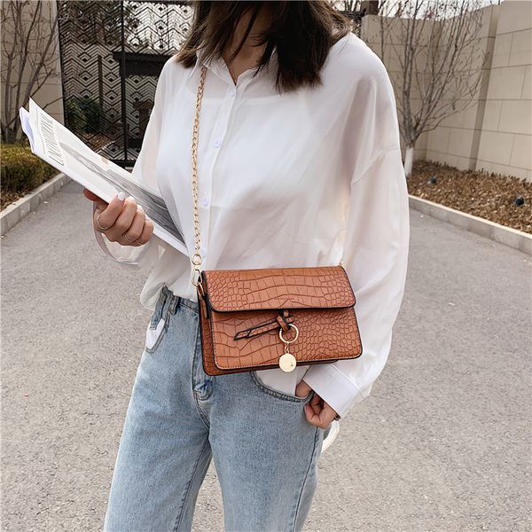 

2020 china brand women fashion plaid square bags designer messenger chain shoulder bags lady damai/03