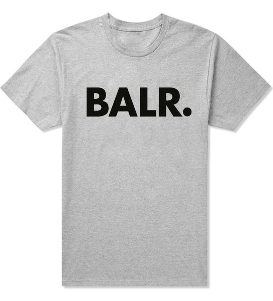 

men's t shirts balr short-sleeved round neck loose br short-sleeved cotton men's personality men's t-shirt, White;black