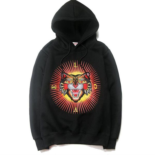 

2019 men and women hoodies brand hoodie mens luxury sweater designer streetwear solid color hoodie size m-2xl, Black