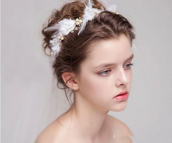 2019 Pearl Feathers Handmade Jewelry Wedding Accessories Wedding