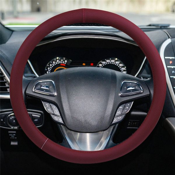 

kongyide car steering wheel cover leather anti-slip accessorie 38cm 15inch universal steering wheel cover zax8044 dropship mar12