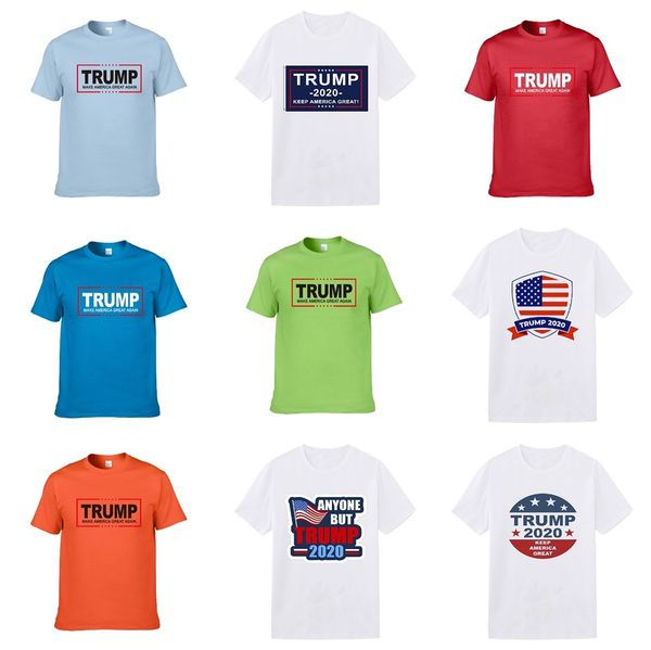 

2020spring summer fashion mens designer brand trump t-shirt embroidered tiger wolf short-sleeved trump t-shirt men's youth trump t-shir, White;black