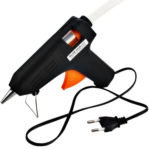 

40w 100-220(v) eu plug melt gun with glue stick industrial guns thermo electric heat temperature tool