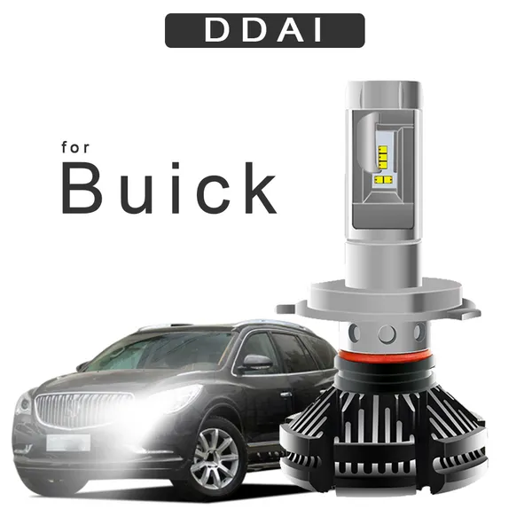 

ddai light bulbs h4 led h7 for auto 50w 6000lm zes for enclave encore envision excelle gl8 velite verano car accessories
