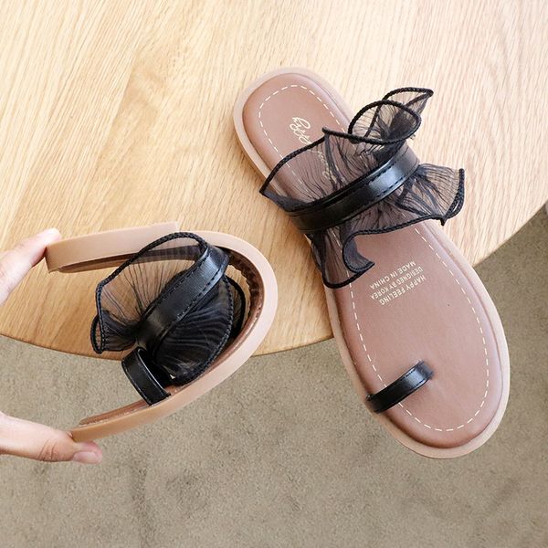 

slippers women summer shoes woman 2020 rubber flip flops slides pantofle lace hawaiian soft flat new fashion pu, Black