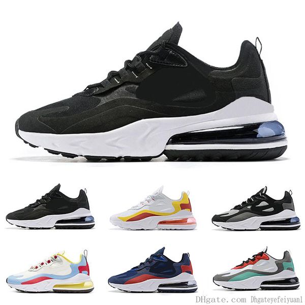 

us7-11 new arrival react men running shoes bauhaus optical triple black white designer mens trainers breathable sports outdoor sneakers