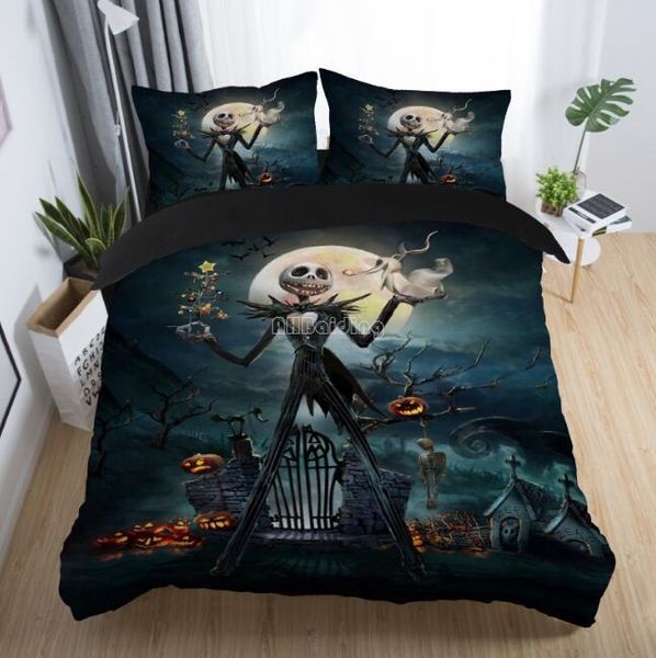 Home Textile Halloween Nightmare Bedding Set All Saints Day Soft