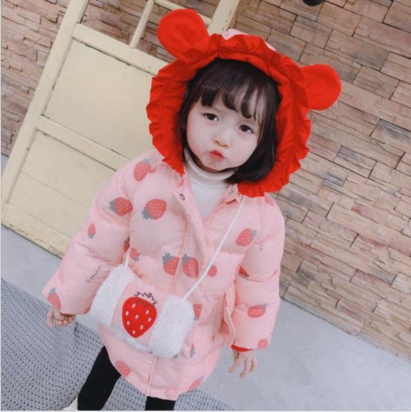 

2019 winter girl sweet down cotton jacket thicken korean girl baby super western cotton quilted jacket cute, Blue;gray