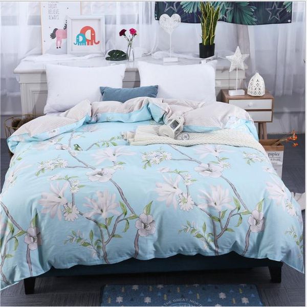 

blue flowers twin full queen king size 1pcs duvet cover single bed double bed quilt cover bedding home textiles 1.5m 1.8m 2.0m