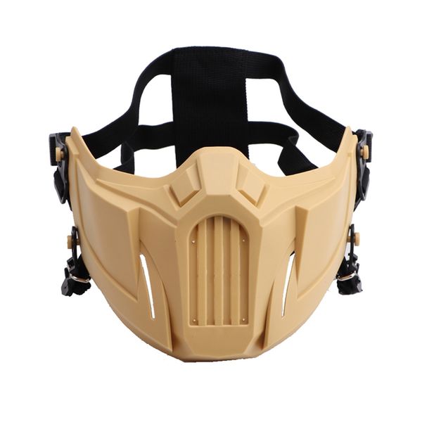 

half face mask soft detachable breathable resistant mouth recyclable polyester protector sports accessories, Black