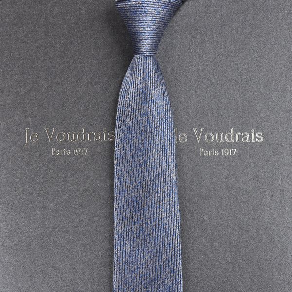 

france brand mens high-end brand tie dress business wedding korean-style work blue black 68cm gift box, Blue;purple