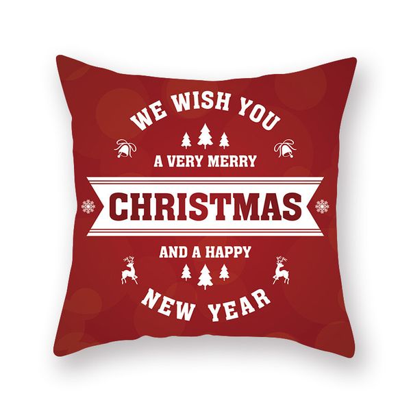 

snowflake pillowcase cushion cover seat 45*45cm sofa home house car cushion square case decorative pillows cover xs-19xmas9