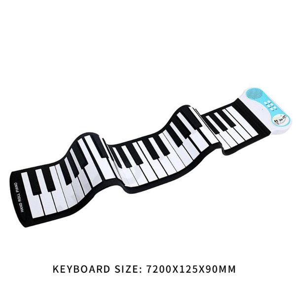 

37 keys flexible roll up silicone piano keyboard piano hand rolled without battery portable hand rolled musical instrument