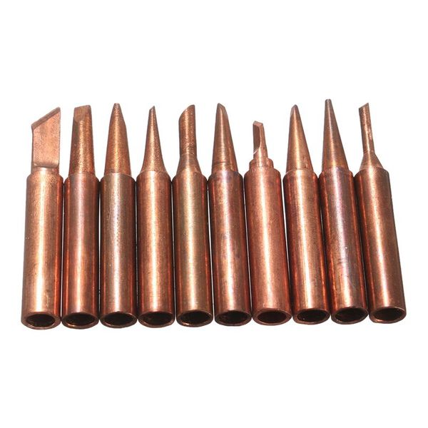 

10 pure copper soldering solder iron tip for 900m series 852d iron air gun