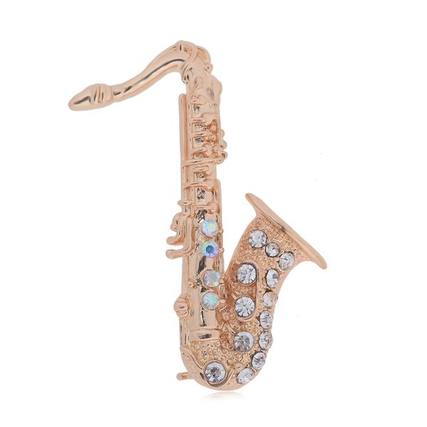 

Mu ical in trument axophone french horn trombone brooch gold liver color alloy fa hion brooch for children