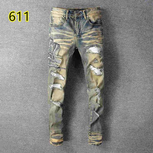 

2020 amiri jeans famous brand designer luxury jeans nyrewf men fashion street wear mens biker jeans man popular pants 610-5222