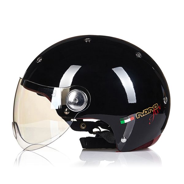 

beon helmet motorcycle men women retro vintage biker scooter half open face helmet moto casco capacetes motorbike visor