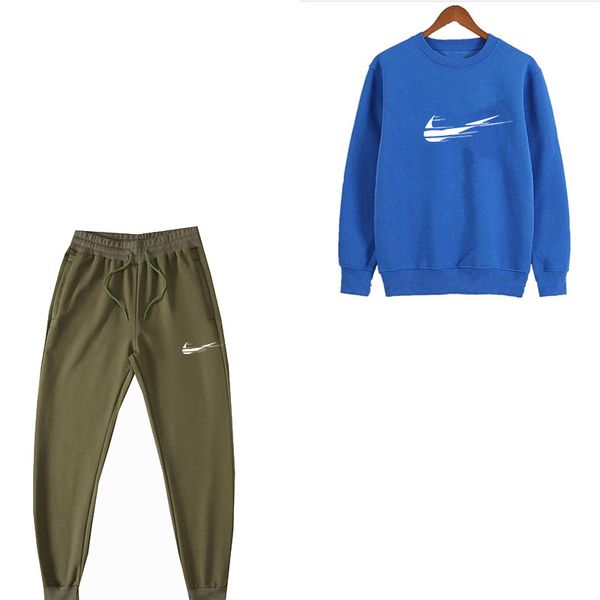 

Spring and Autumn Men 'S Sportswear Cotton Brand Logo Printing Pullover Plus Jogging Pants Tracksuit Men Tuta Uomo Size M-2XL