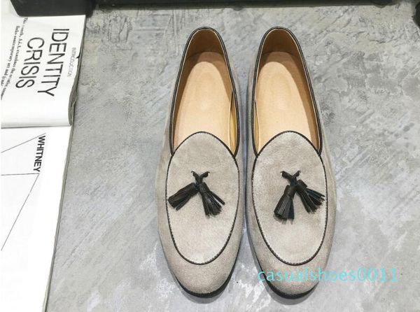 

brand designer fashion pig leather tassel pendant bowtie formal shoes male homecoming dress wedding prom opera slipper shoes 11c, Black