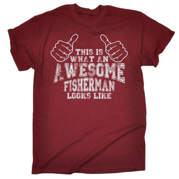 

awesome fisherman mens t-shirt birthday fishing bait tackle funny, White;black