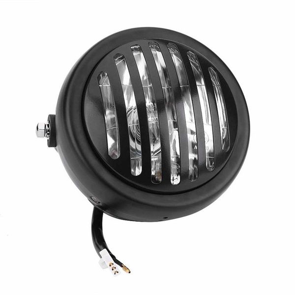 

6.3 дюймов старинные мотоцикл фары фары гриль стиль универсальный для кафе гонщик(