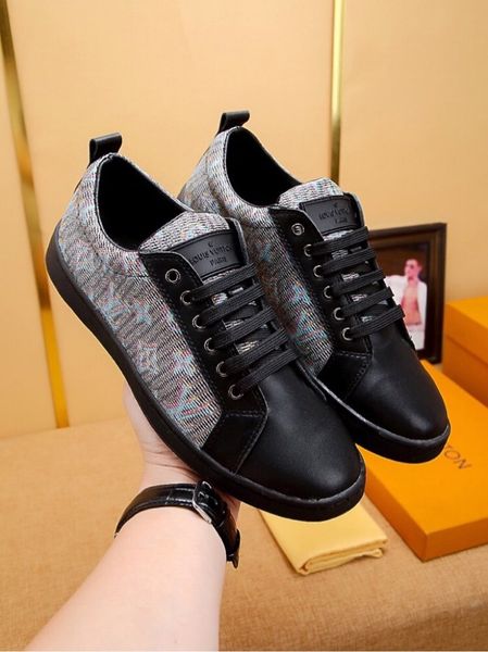 

new luxury high-end men's shoes triple fashiondesigner driving casual shoes sports platform retro shoes men's brand size 38-44 hnd, Black